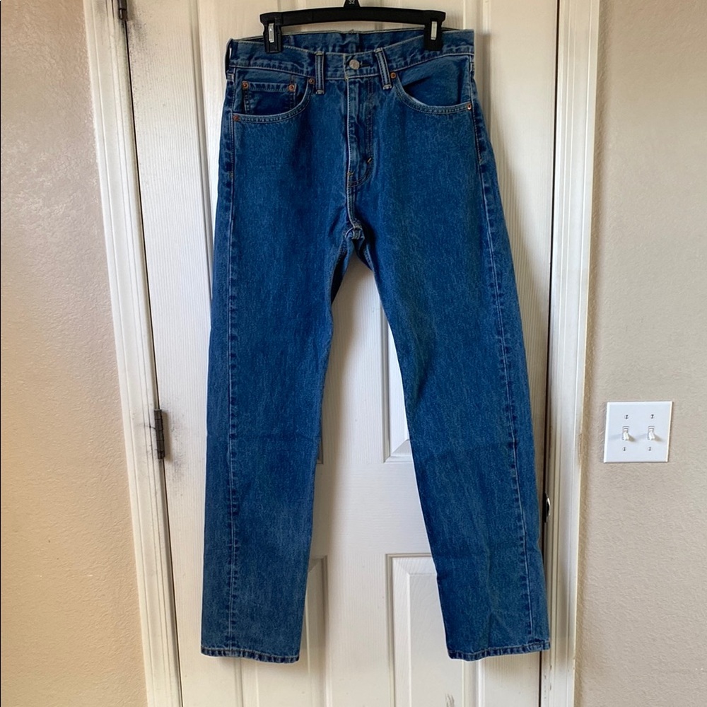 Levi’s 505 32x34 Regular Fit Straight Leg Blue Denim Jeans